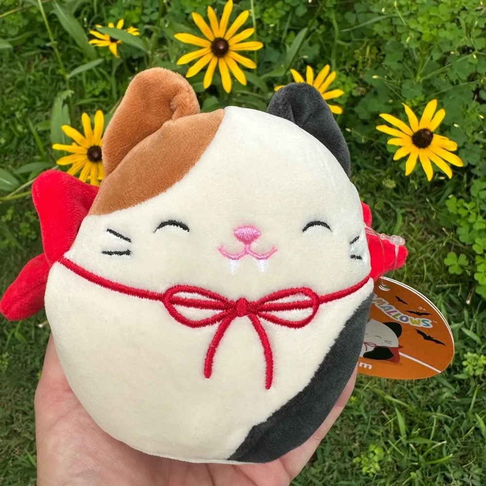 Squishmallows Cam the Cat as Vampire in Red Cape NWT 5 inch